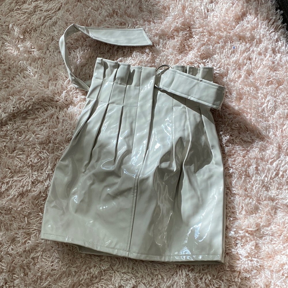 glossy skirt